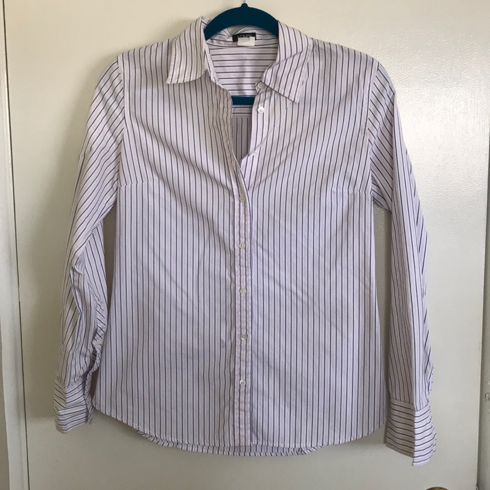 J. Crew Striped Buttondown